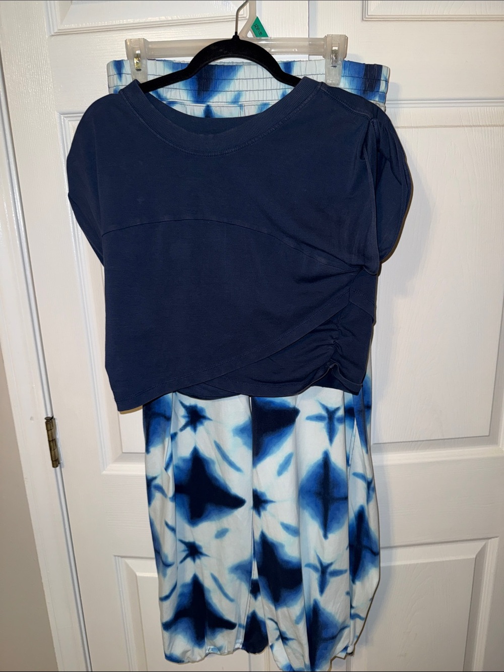 FP Movement by Free People Crossover Set Navy and Tie-Dye Blue Track Joggers Set